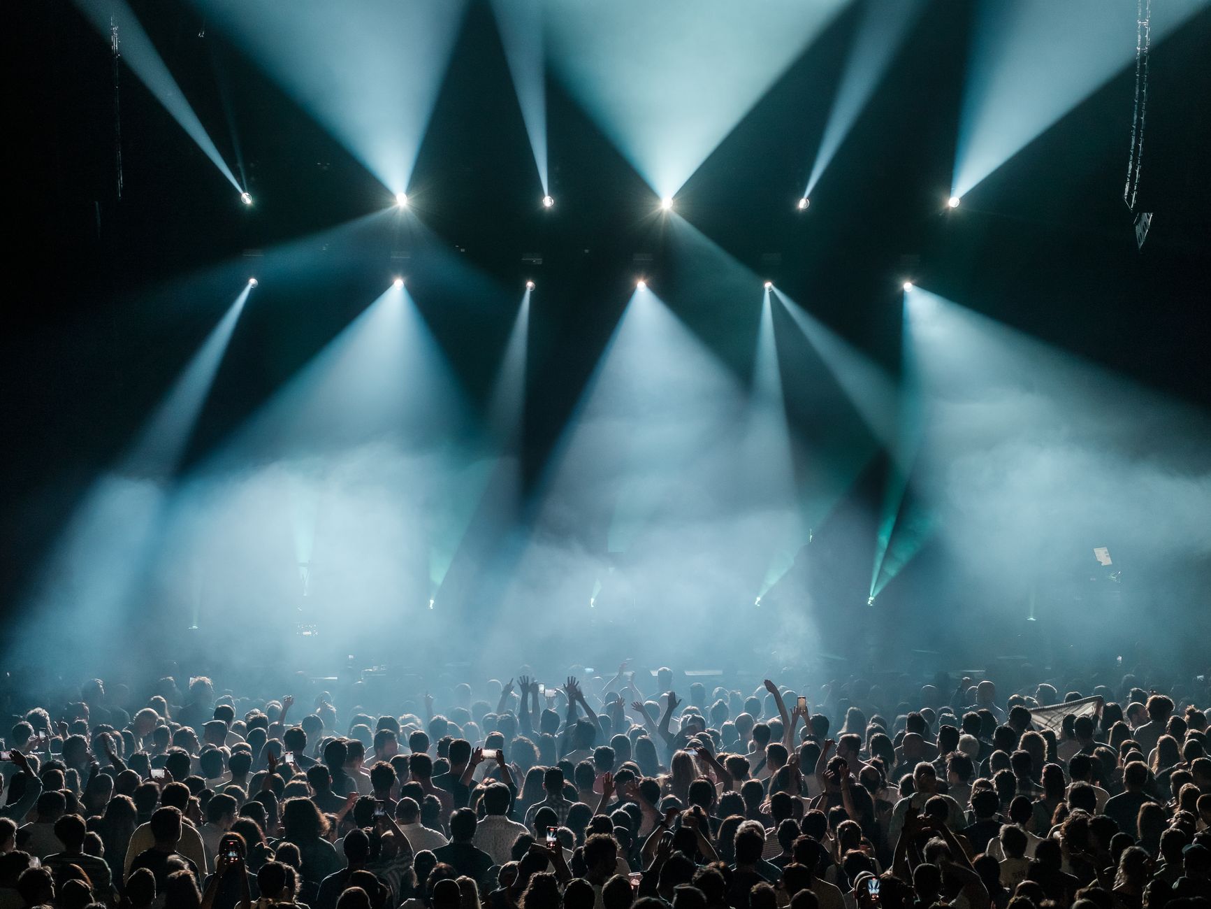 Festival main stage crowd